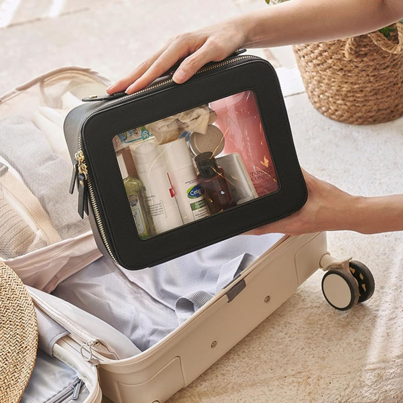 Chic Travel Makeup Organizer